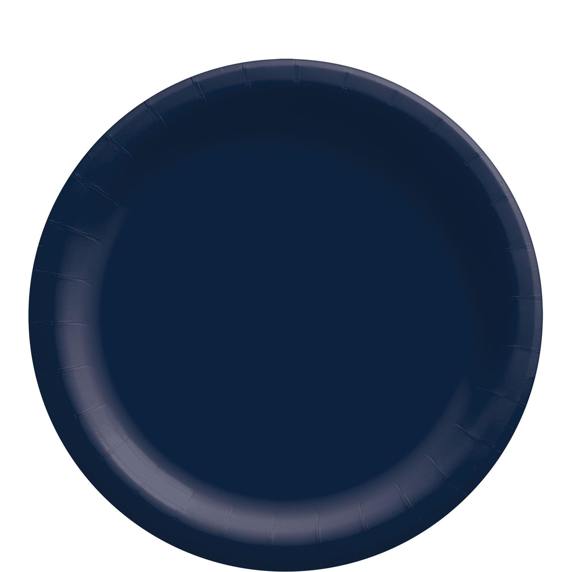 Navy and white clearance paper plates